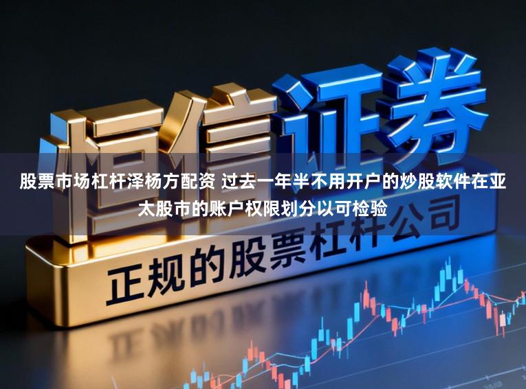 股票市场杠杆泽杨方配资 过去一年半不用开户的炒股软件在亚太股市的账户权限划分以可检验
